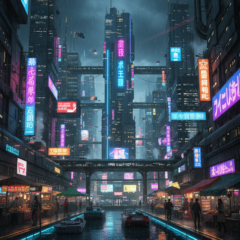 Cidade cyberpunk